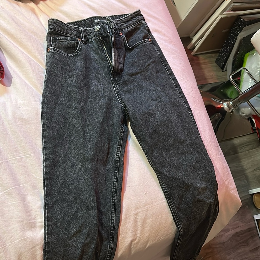 zara high waisted jeans